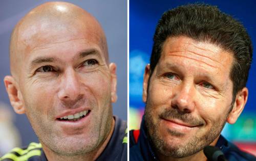 Zidane e Simeone, panchine ribaltate