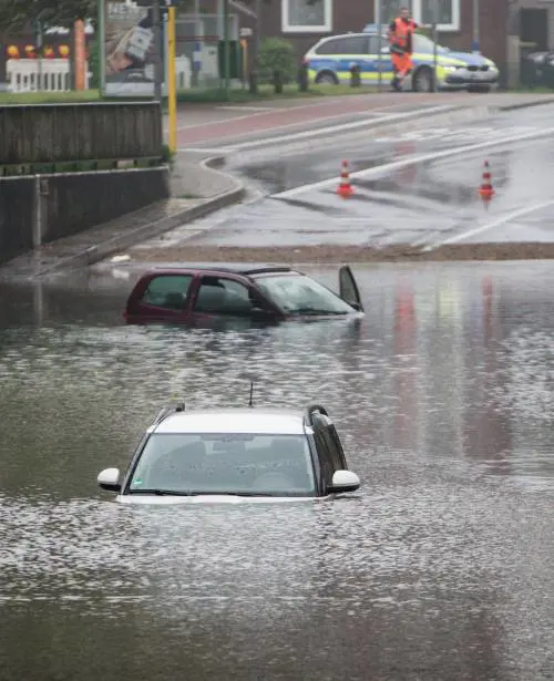 I danni del maltempo in Germania