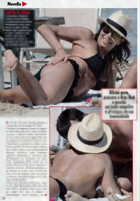 Cristina Parodi sexy alle Baleari: sensuale bikini nero