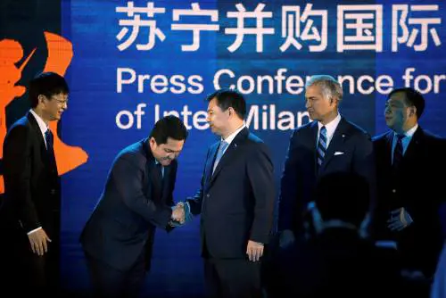Suning compra l'Inter: ai cinesi il 68,55% del club