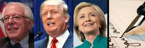 Clinton, Trump e Sanders: dietro la firma, l'idea del potere