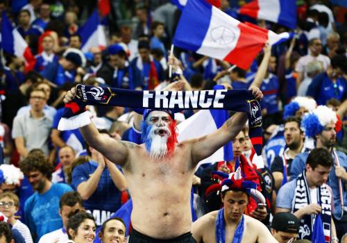 Tifosi sugli spalti durante la partita Francia-Romania (Euro 2016)