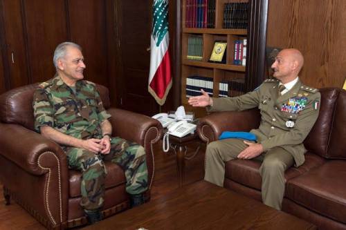 Unifil: generale Portolano si commiata da autorità libanesi