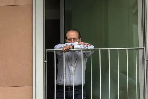 Paolo Berlusconi al San Raffaele durante l'operazione di Silvio