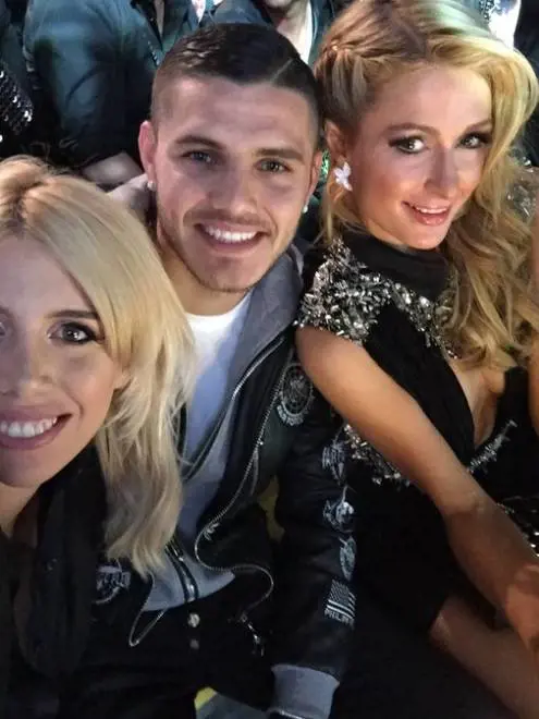 Mauro Icardi con Paris Hilton