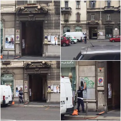 "I manifesti sono abusivi". Arrivano i vigili per Sala