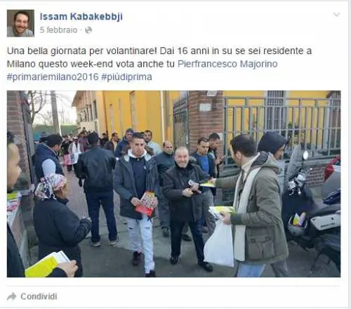 Issam in campo per Majorino (e per il Pd)