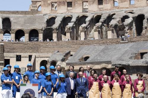 L'inaugurazione del "nuovo" Colosseo