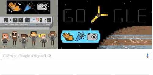 Un doodle di Google per celebrare l'arrivo di Juno su Giove