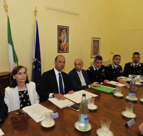 Il ministro Alfano a Fermo