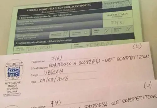 Federica Pellegrini, controllo antidoping a sorpresa