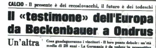 1976, la Cecoslovacchia dei poveri ma belli si prende la coppa con il «cucchiaio»