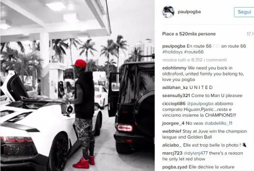 Pogba e la foto in "rosso": un indizio per Manchester