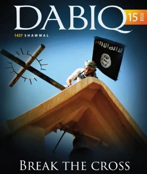 La copertina di Dabiq, la rivista dello Stato islamico