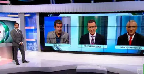 Lite in tv tra Luis Figo e Hirsto Stoichkov
