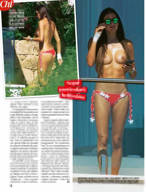 Elisabetta Gregoraci, topless da urlo in Costa Smeralda