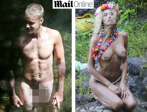 Justin Bieber come Orlando Bloom: nudo (e felice) alle Hawaii