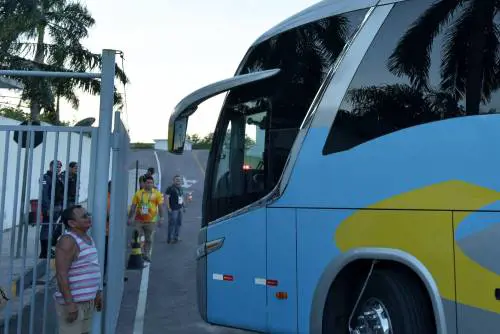 Un pullman a Rio de Janeiro durante le Olimpiadi