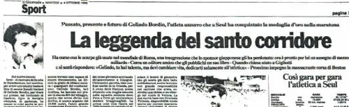 Seul 1988. La maratona dorata di Bordin. Eleni: "Un Ercole benedetto per sempre"