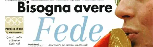 Pechino 2008. Pellegrini, ecco la regina Signori: «In due minuti è tornata divina»