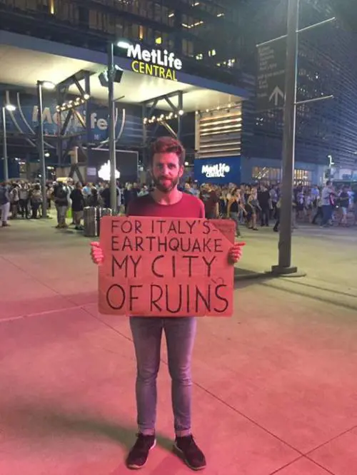 Terremoto Centro Italia, Springsteen dedica "My City of ruins"