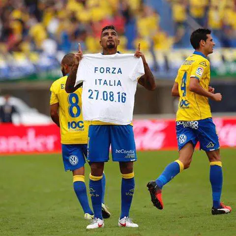 Boateng dedica il gol ai terremotati in Italia: multa in arrivo