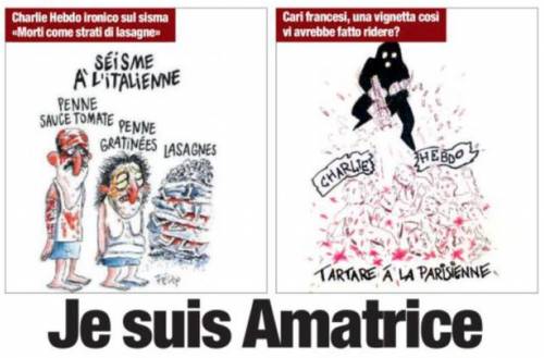 La vignetta de Il Tempo contro Charlie Hebdo: "Tartare á la parisienne"