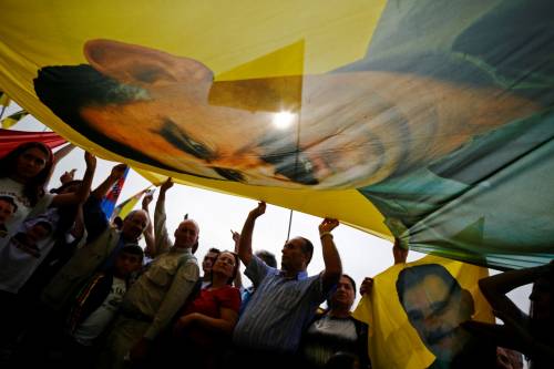 Manifestazione in favore di Abdullah Ocalan a Colonia