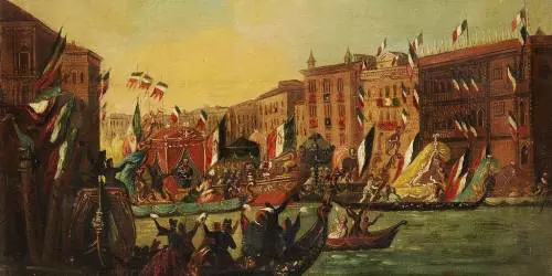 Vittorio Emanuele II a Venezia il 7 novembre 1866