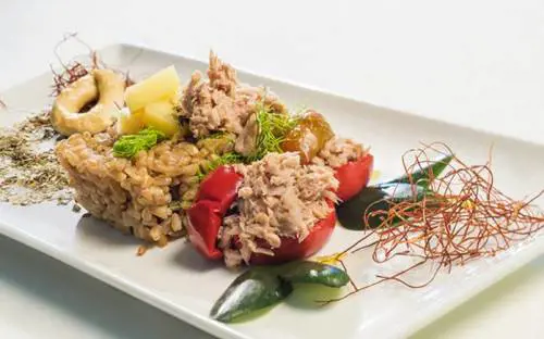Farro d’autunno con tonno e fontina