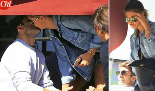 Belen Rodriguez, effusioni con Andrea Iannone