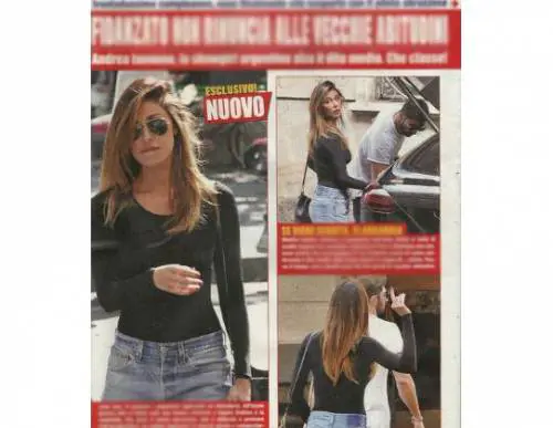 Belen lite con i fotografi per Iannone