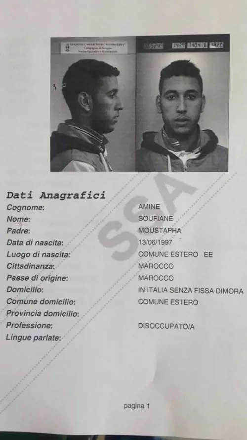 Poliziotto investito è grave: ecco il marocchino ricercato
