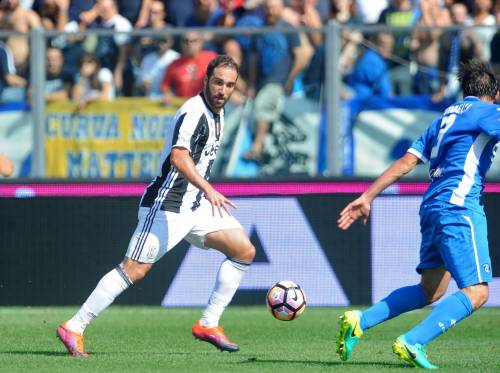 Higuain e Dybala implacabili: la Juventus liquida l'Empoli in 5 minuti 