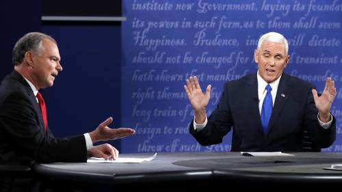 Usa 2016, duello in tv tra i candidati alla vicepresidenza. Vince il repubblicano Pence