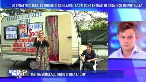 Domenica Live, ladri nel camper della ex moglie di Totò Schillaci