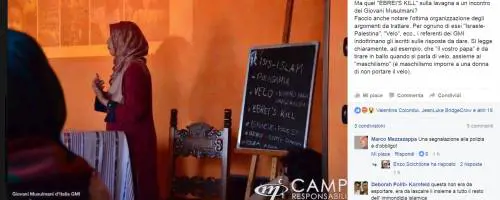 A lezione dai giovani islamici: velo, poligamia e "ebrei's kill"