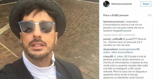Fabrizio Corona, l'ultimo post prima dell'arresto: "Vincere"