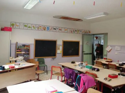 Torino, crollo a scuola