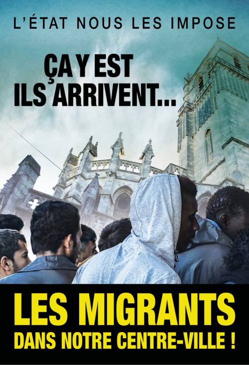 "Stanno arrivando in città". Campagna anti-migranti in Francia