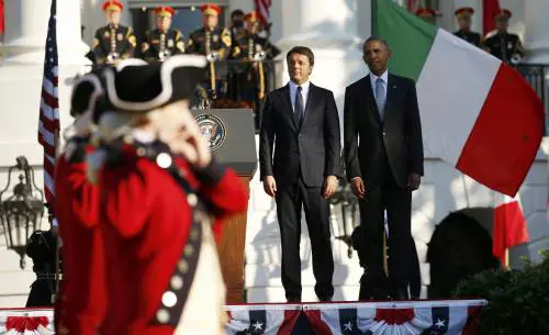 Renzi alla Casa Bianca. Per lui Obama offre una cena di Stato