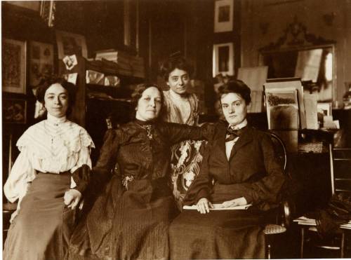 Pellegrina Pirani, Ersilia Majno Bronzino, Elisa Boschetti e Anna Celli (1905)