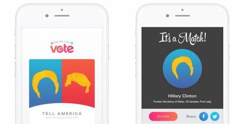 Clinton e Trump "si iscrivono" a Tinder: l'iniziativa per le elezioni