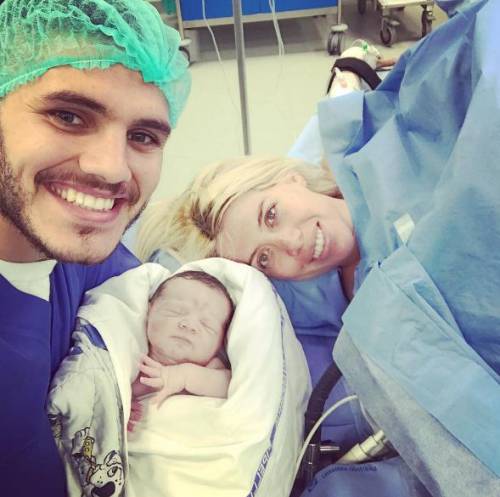 Fiocco rosa in casa Inter: è nata la figlia di Icardi e Wanda Nara