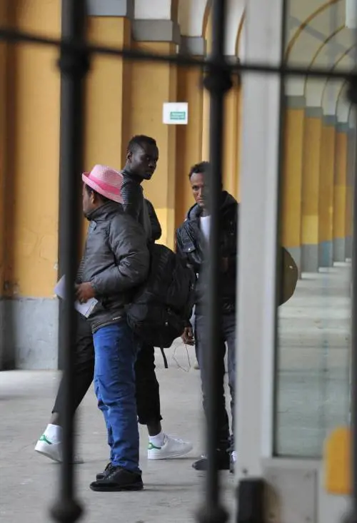 I migranti arrivano alla Montello