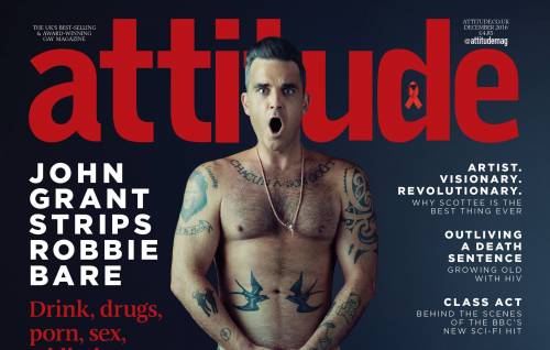 Robbie Williams posa nudo per Attitude