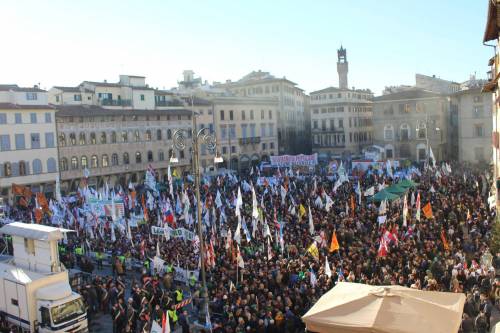 Salvini in piazza per il No: il raduno del Carroccio