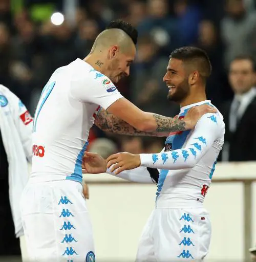Hamsik-Mertens, Napoli da Champions