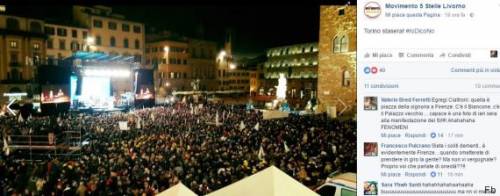 Il M5S posta la piazza di Torino, in realtà è quella di Firenze per il Sì