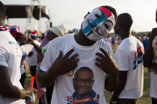 Un comizio del New Patriotic Party in Ghana